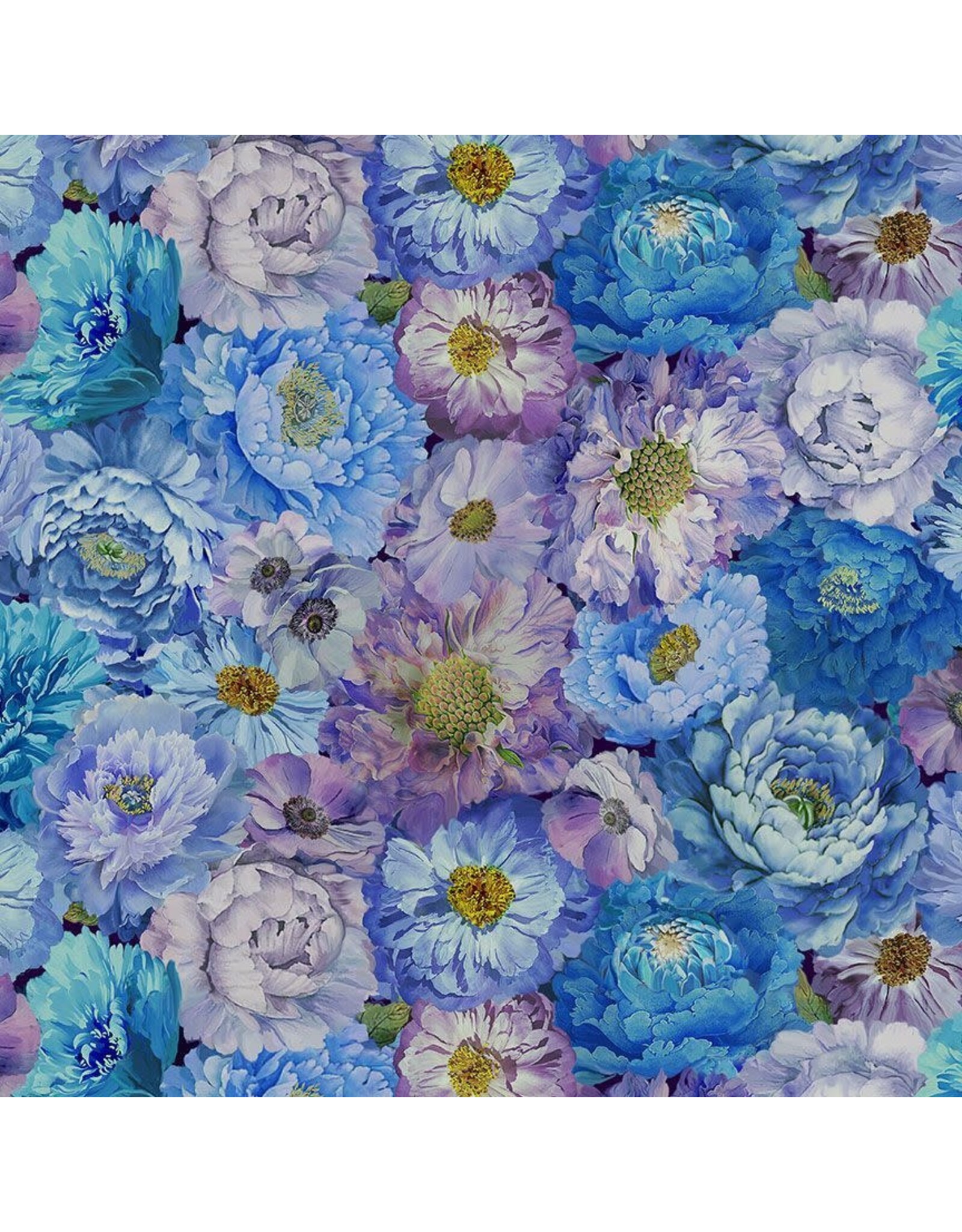 Timeless Treasures Butterfly Dreams - Fancy Packed Floral Multi