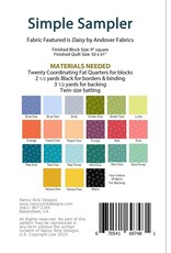 Nancy Rink Designs - Simple Sampler - NRD 132