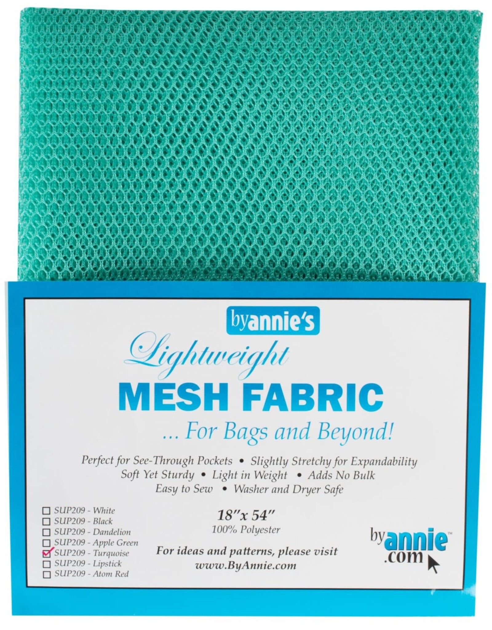 ByAnnie Mesh Fabric - 18 x 54 inch - Turquoise