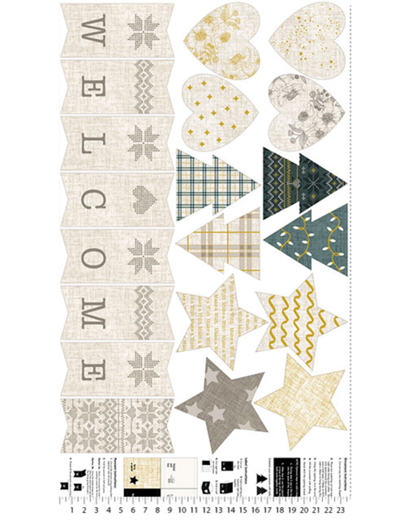 Figo Figo Fabrics - Winter Dreams - Winter Panel - 90847M-10