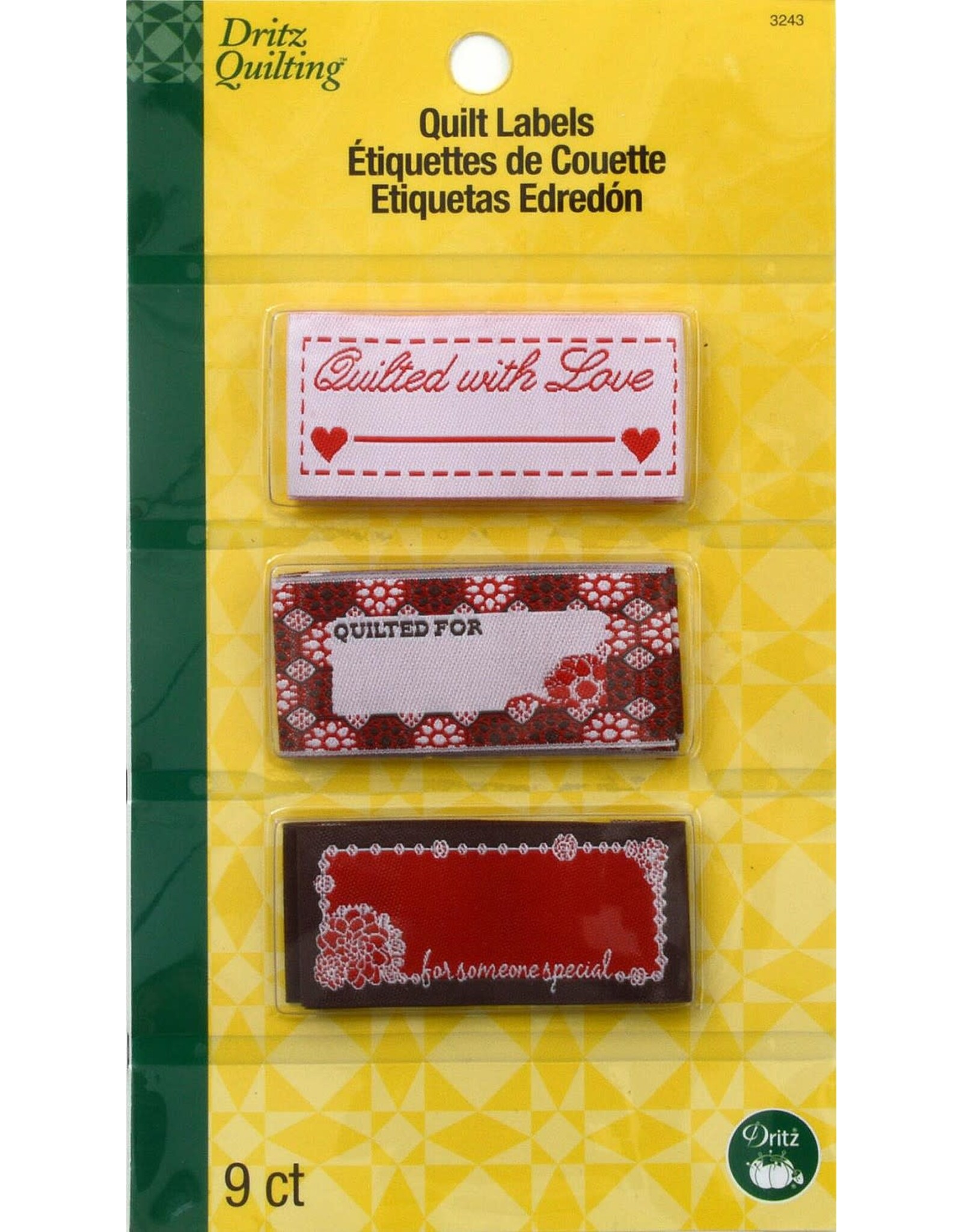Dritz Dritz - Quilt Labels - geborduurde labels