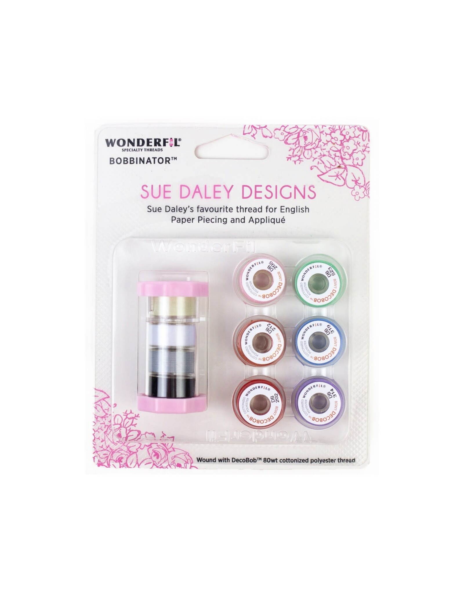 Wonderfil Wonderfil - Sue Daley Designs - Bobbinator - with Decobob thread