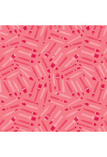 Benartex Contempo Studio Sugaridoo Quilt Studio - Happy Notes - Brushes Pink - 16440-21