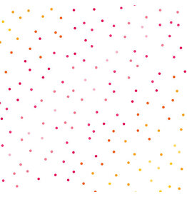 Benartex Contempo Studio Happy Notes - Dot Dot Pink/White