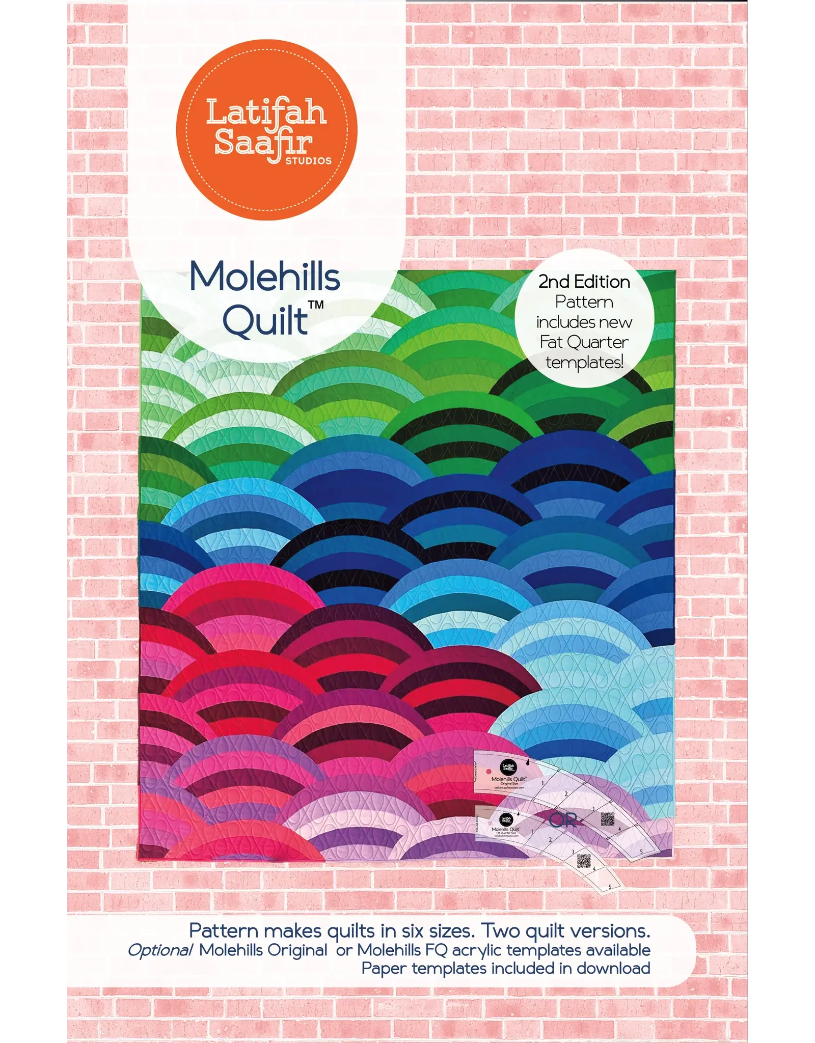 Latifah Saafir Studios Latifah Saafir Studios - Molehills - Quilt patroon - LSS-00001