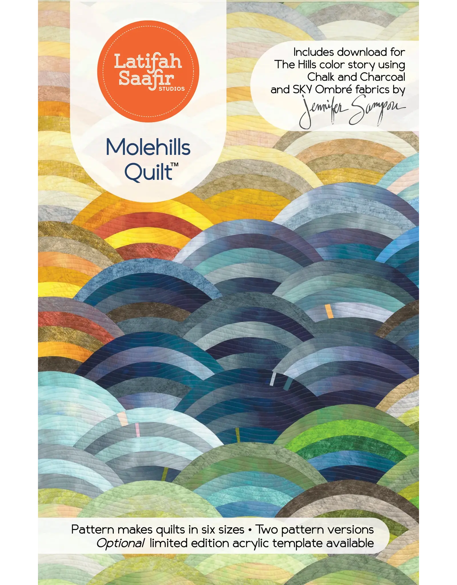Latifah Saafir Studios Latifah Saafir Studios - Molehills - Quilt patroon - LSS-00001