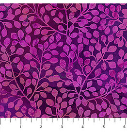 Northcott Dragonfly Dance - Leave Blender Fuchsia