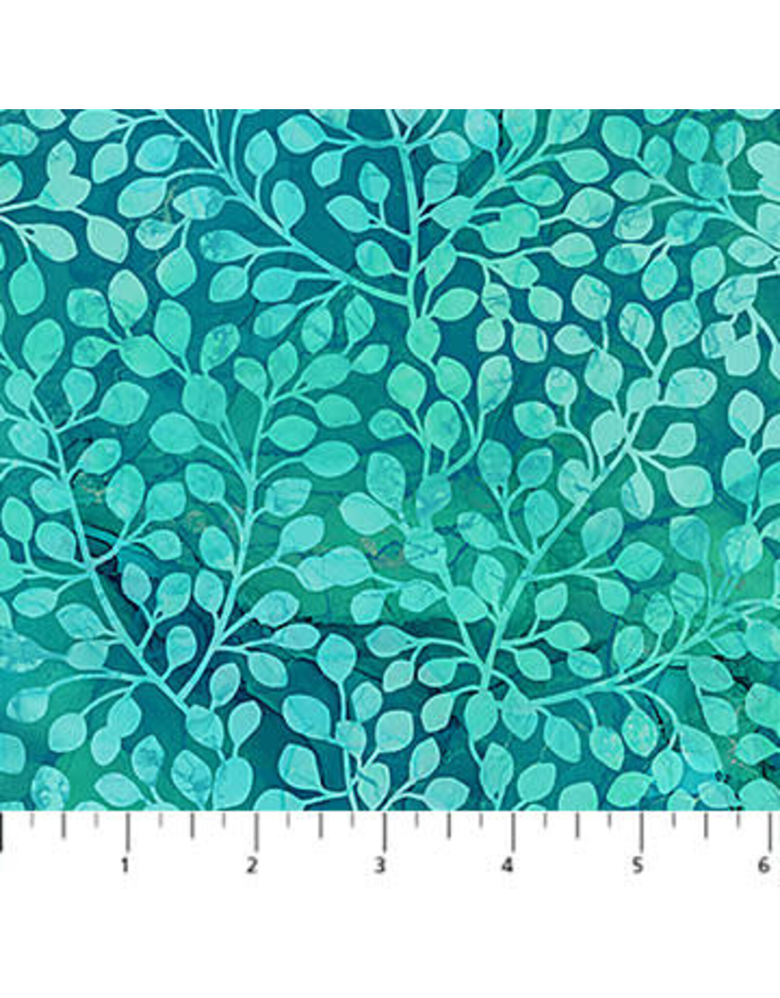 Northcott Northcott - Dragonfly Dance - Leave Blender Teal - DP27506-64