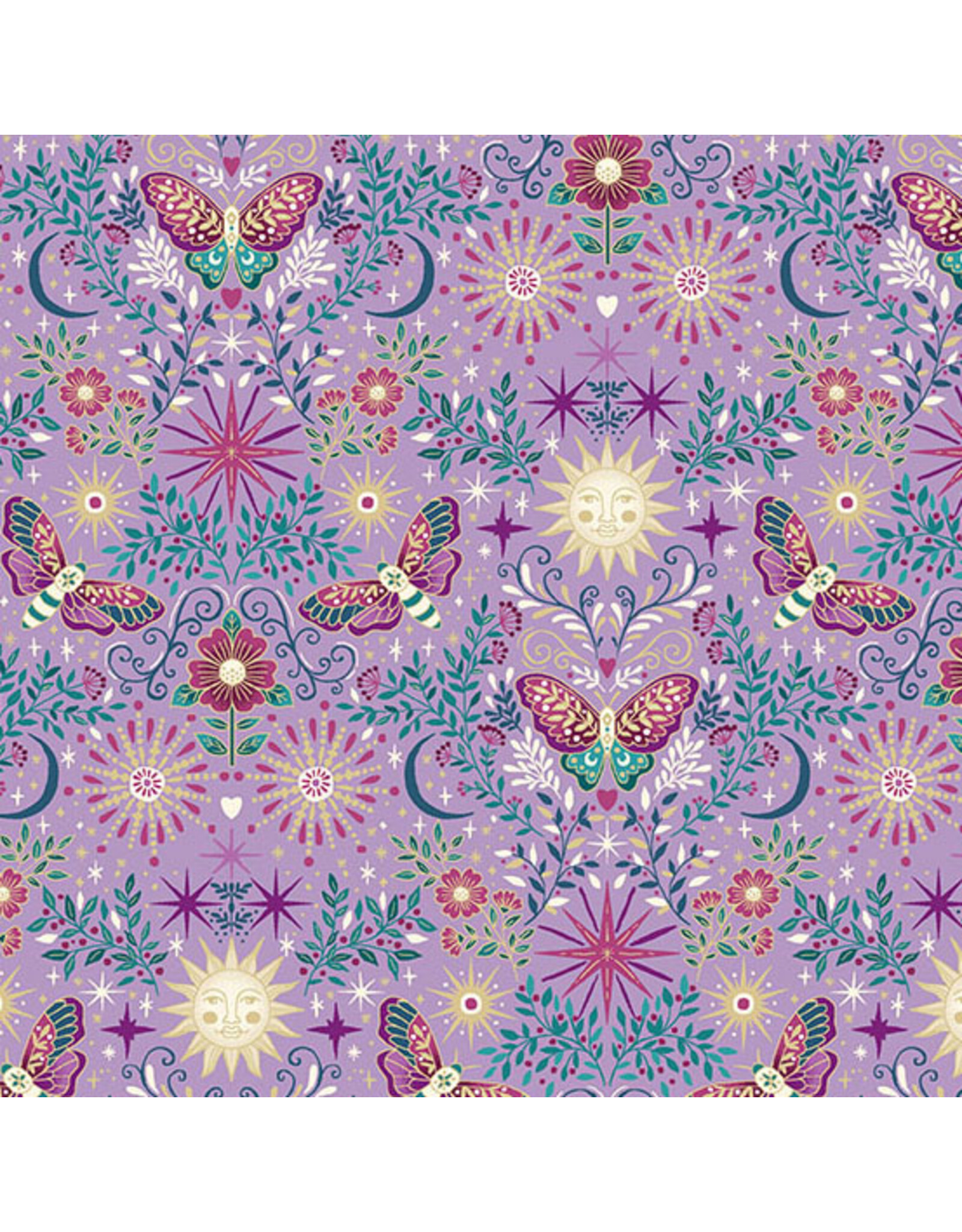 Makower UK Makower UK - Luna - Night Garden Purple - 072-L