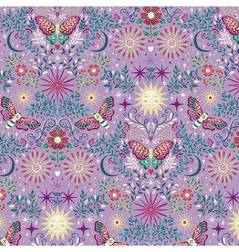 Makower UK Luna - Night Garden Purple