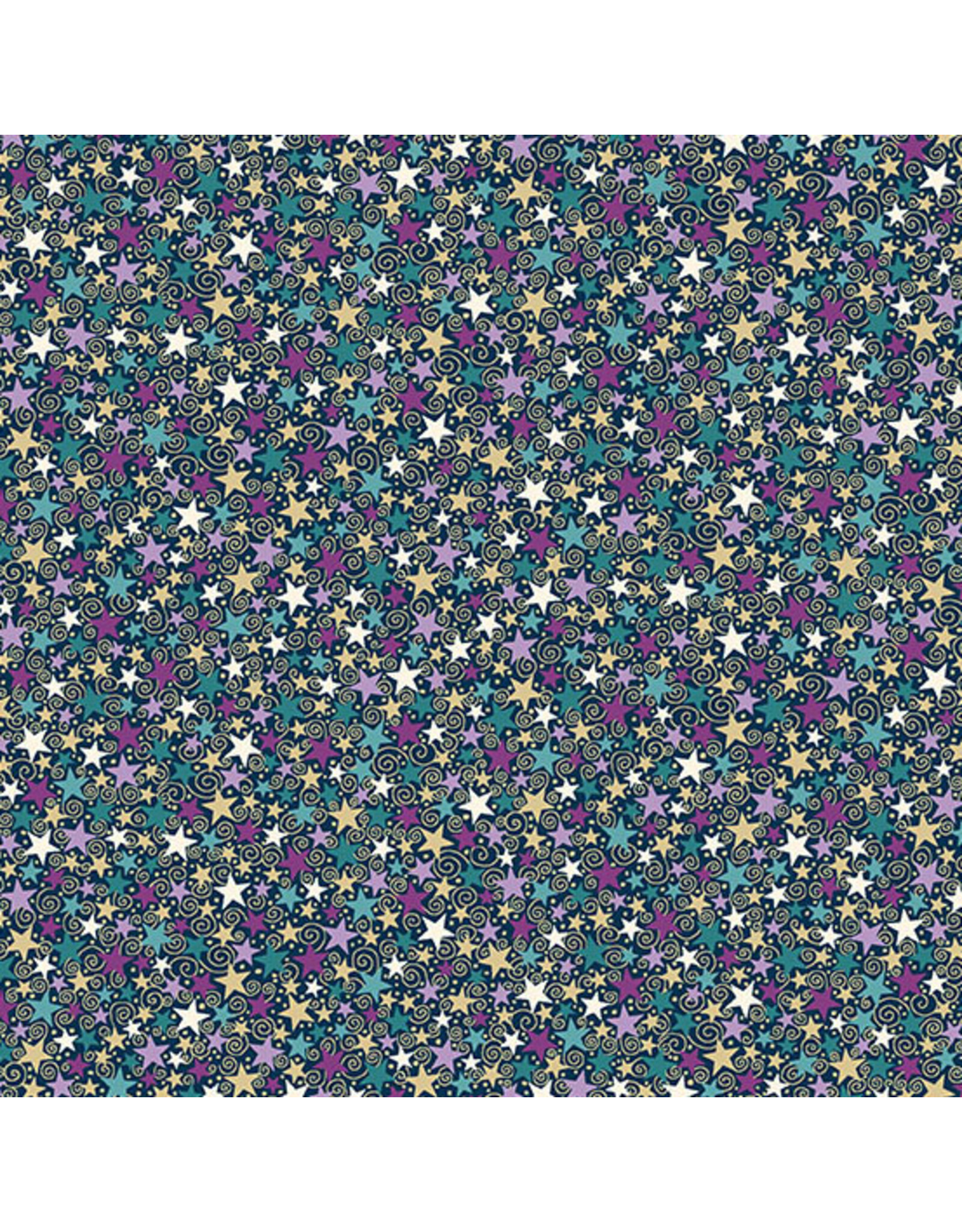 Makower UK Luna - Star Blue