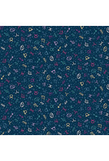 Makower UK Luna - Zodiac Blue