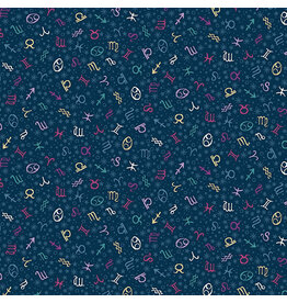 Makower UK Luna - Zodiac Blue