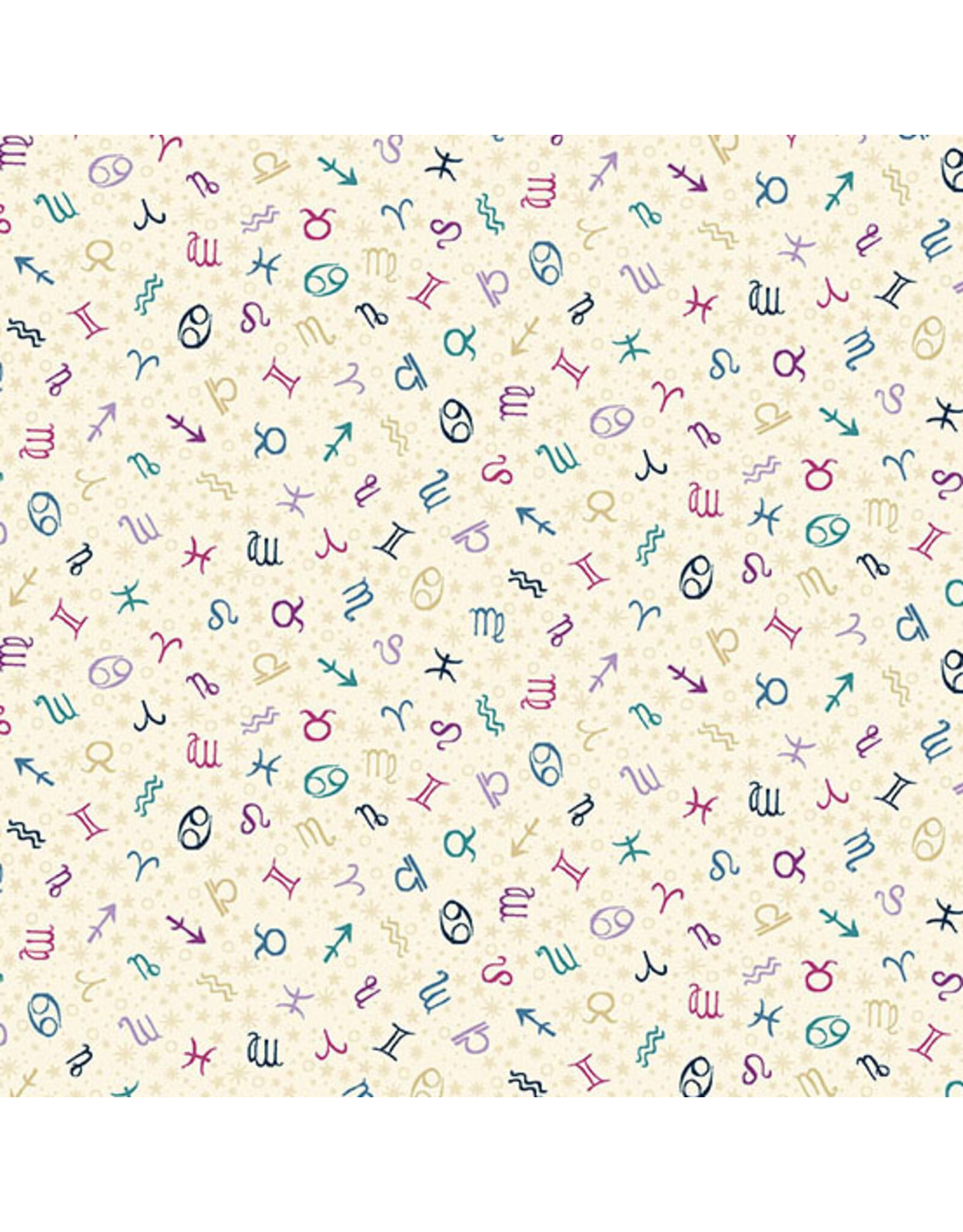 Makower UK Makower UK - Luna - Zodiac Cream - 076-Q