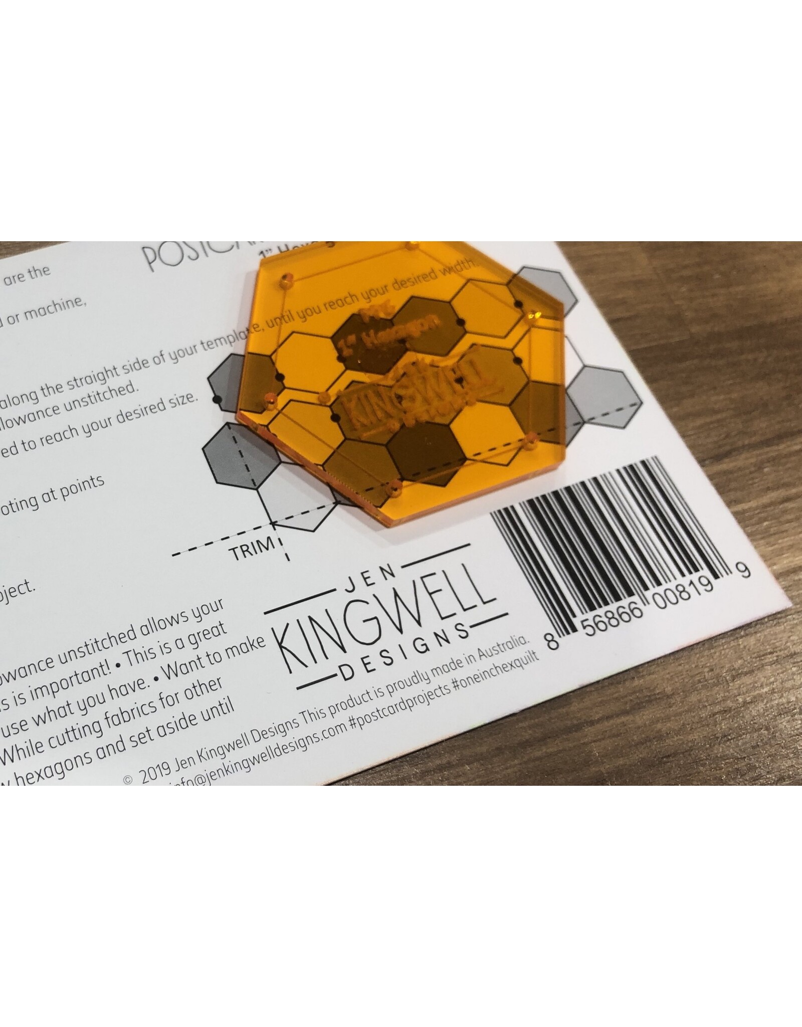 Jen Kingwell Designs Jen Kingwell - Postcard Project #6 - 1 Inch Hex