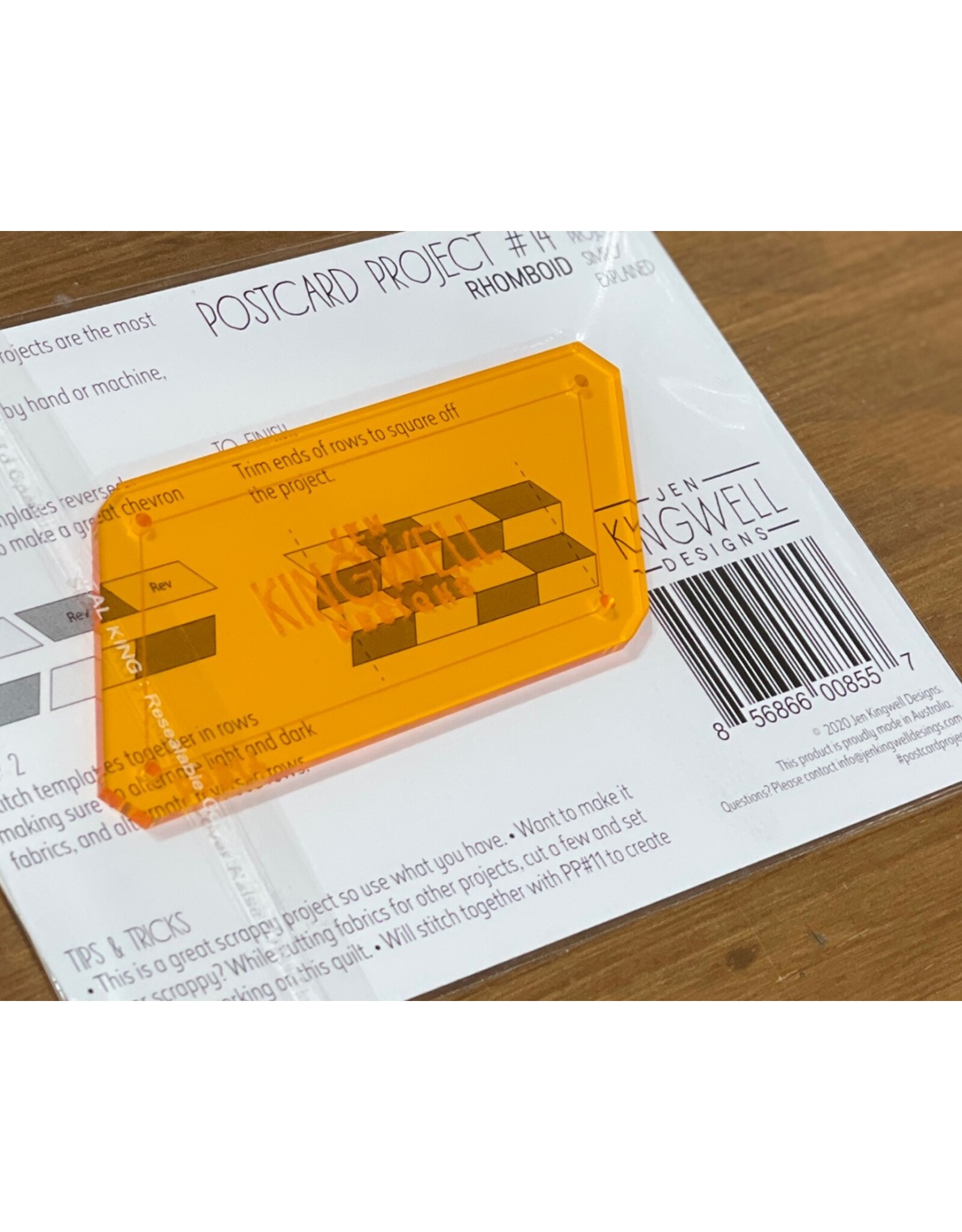 Jen Kingwell Designs Postcard Project #14 - Rhomboid