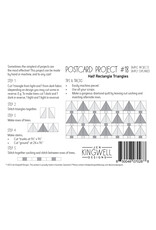 Jen Kingwell Designs Postcard Project #18 - Half Rectangle Triangles