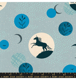 Ruby Star Society Crescent - Unicorn Moon Light Blue coupon XL (± 139 x 110 cm)