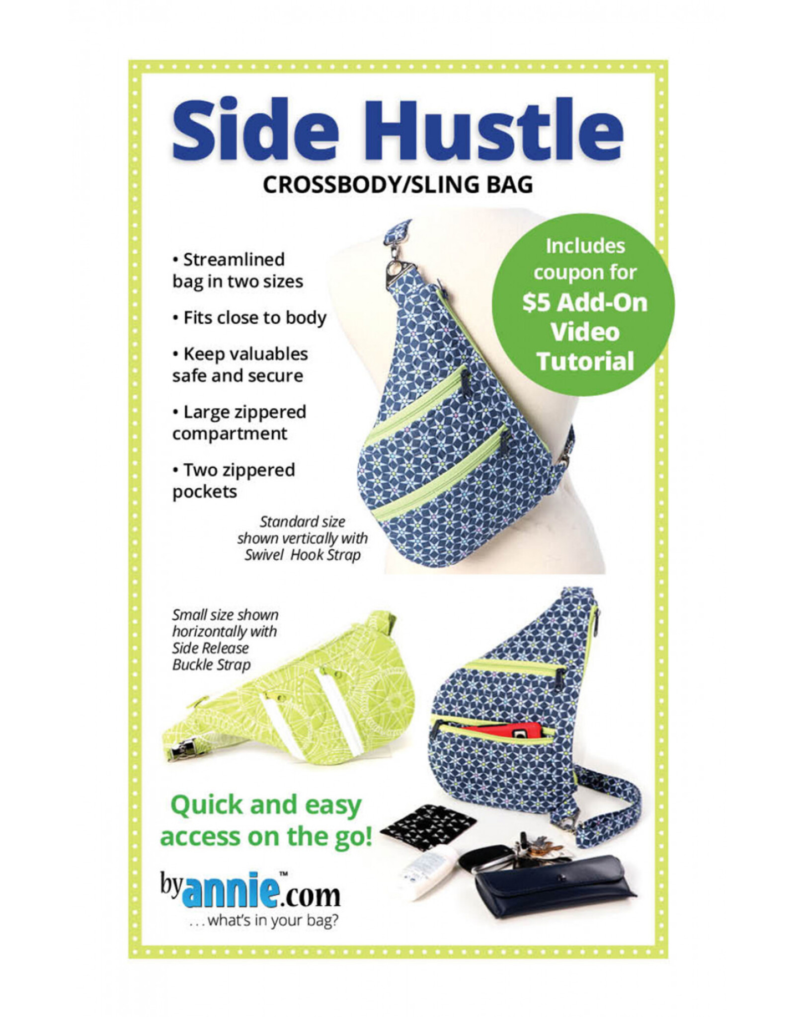 ByAnnie ByAnnie - Side Hustle - by Annie pattern for bag - PBA309