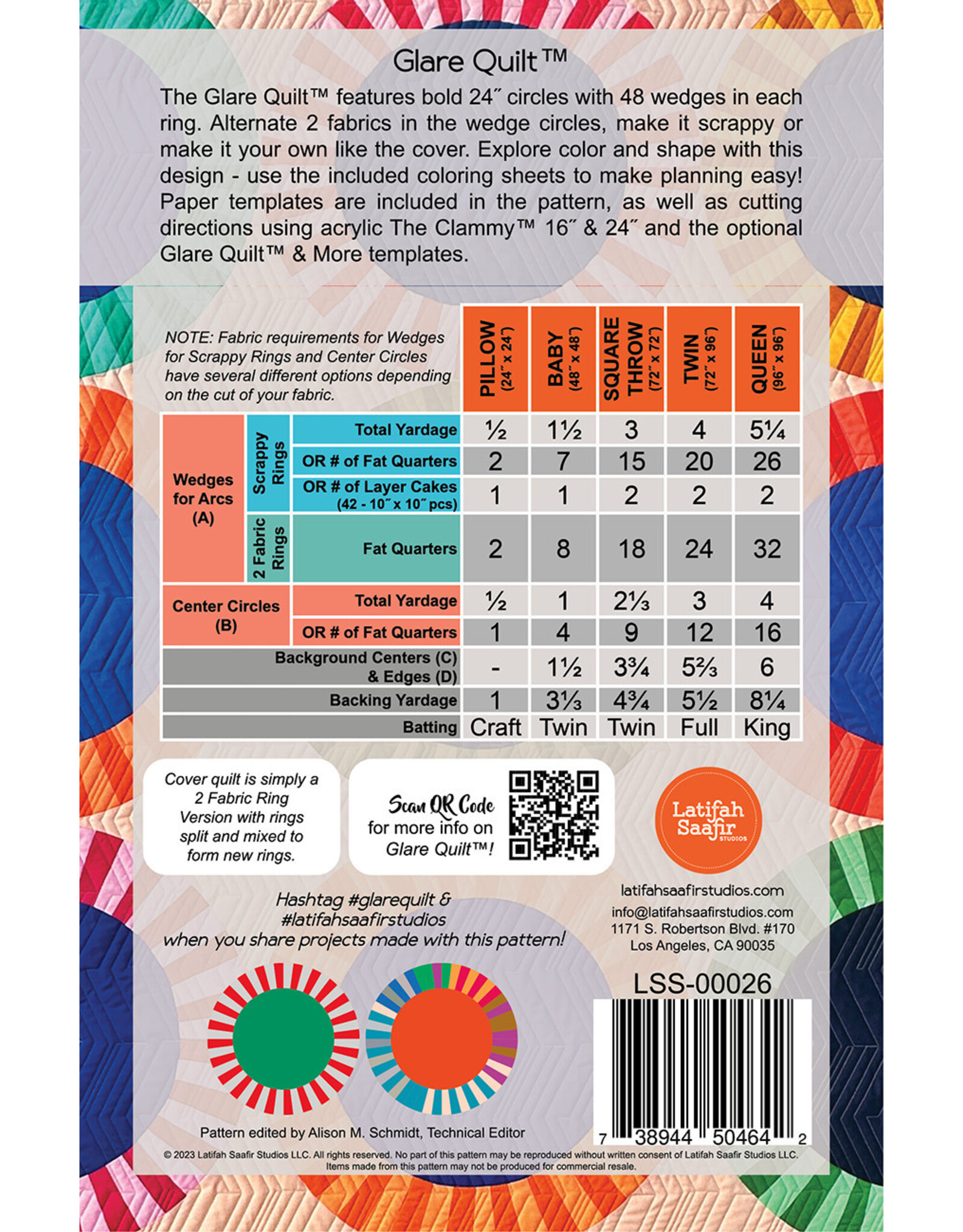 Latifah Saafir Studios Latifah Saafir Studios - Glare Quilt - pattern - LSS-00026