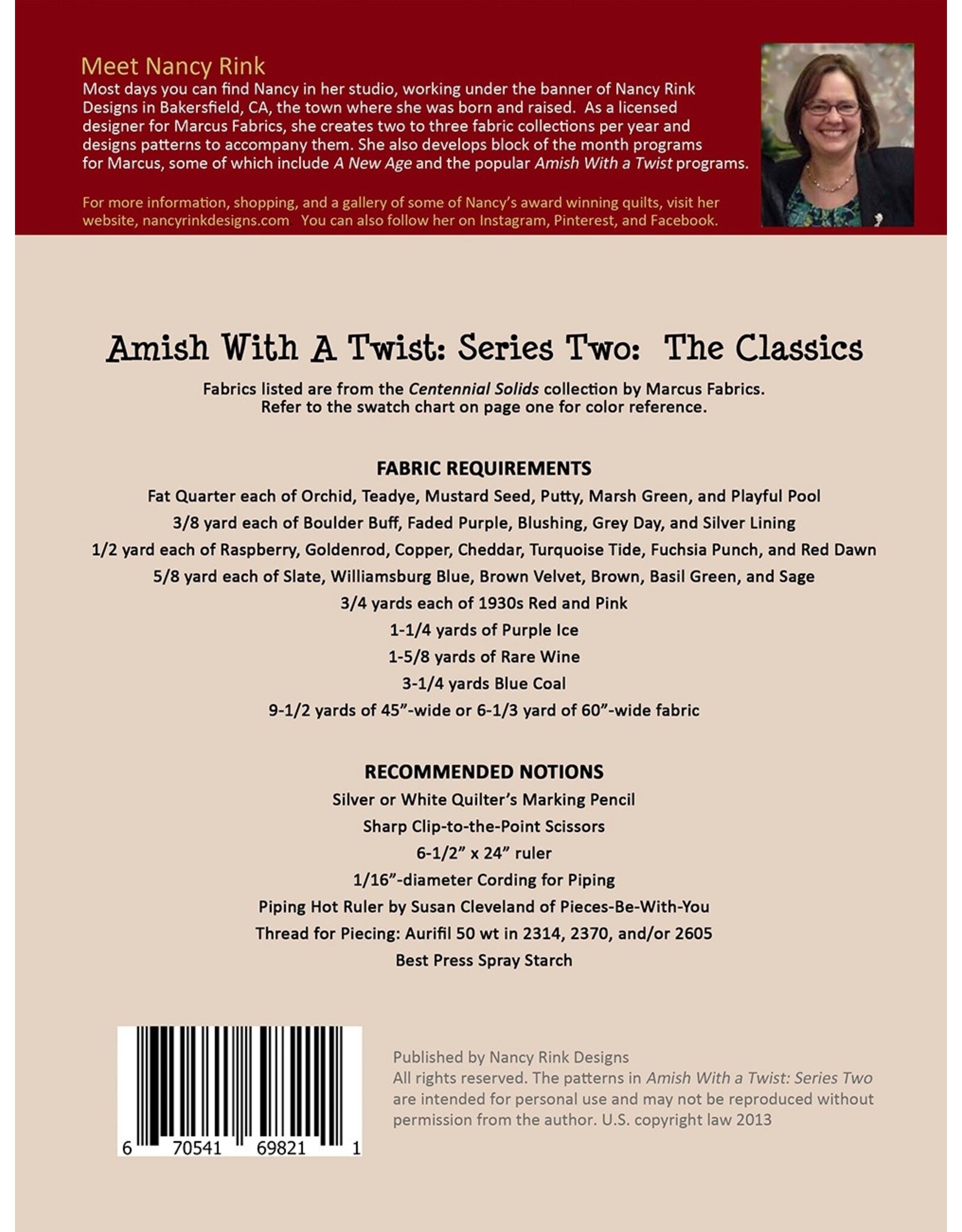 Nancy Rink - Amish with a Twist 2 - pattern booklet