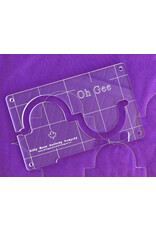 Silly Moon Quilting Co Silly Moon Quilting - Overall Design Quilt ruler -  Oh Gee