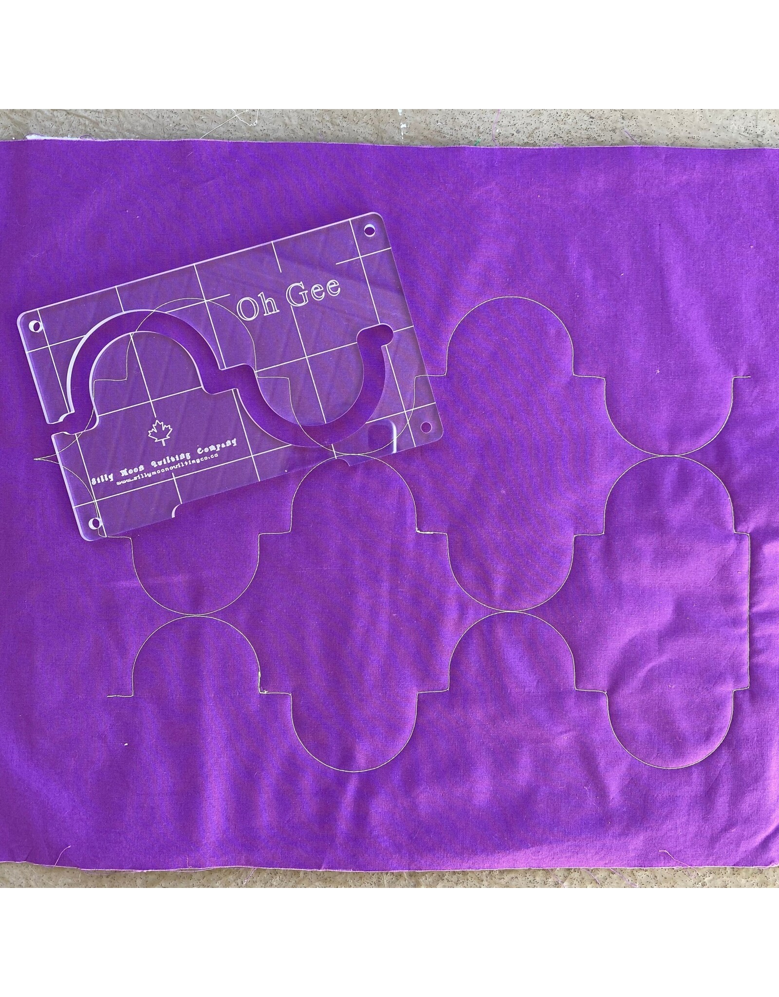 Silly Moon Quilting Co Silly Moon Quilting - Overall Design Quilt ruler -  Oh Gee