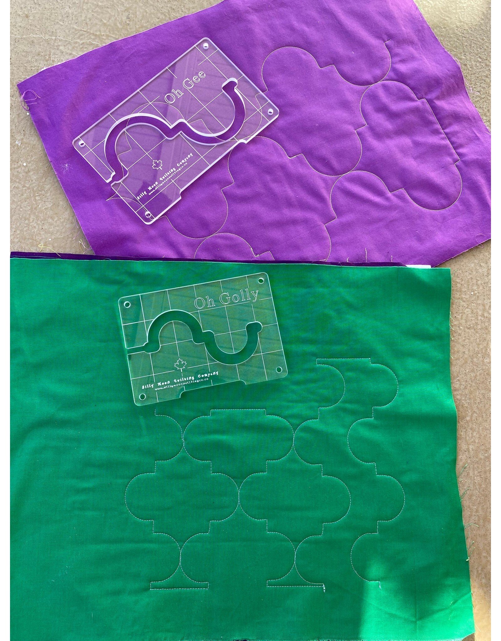 Silly Moon Quilting Co Silly Moon Quilting - Overall Design Quilt ruler -  Oh Gee