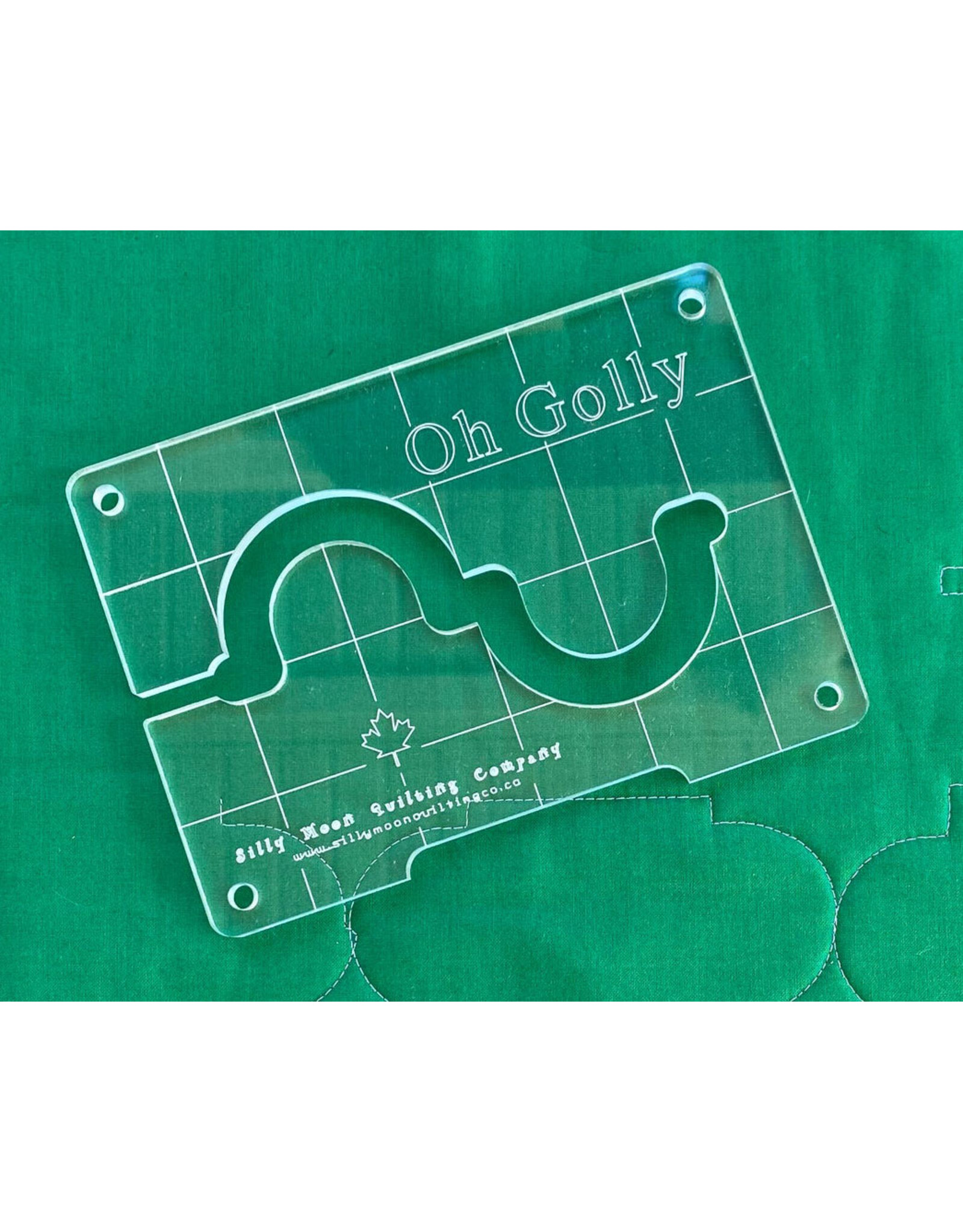 Silly Moon Quilting Co Silly Moon Quilting - Overall Design Quilt ruler -  Oh Golly