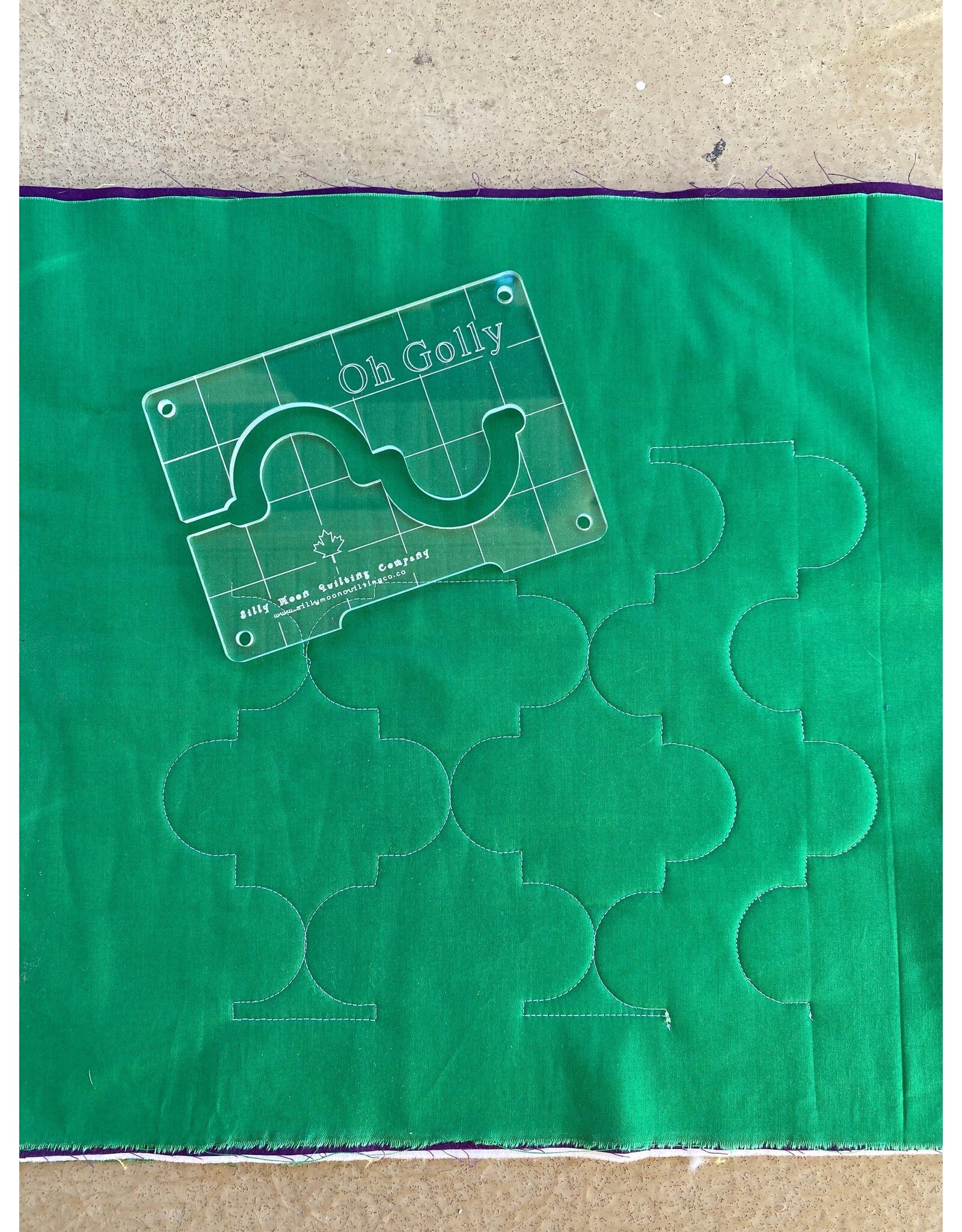 Silly Moon Quilting Co Silly Moon Quilting - Overall Design Quilt ruler -  Oh Golly