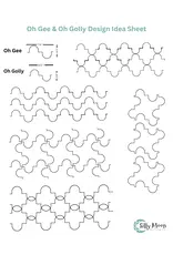 Silly Moon Quilting Co Silly Moon Quilting - Overall Design Quilt ruler -  Oh Golly