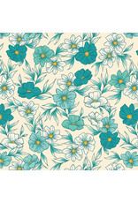 Art Gallery Fabrics Bloomcore - Tinted Blooms Lagoon
