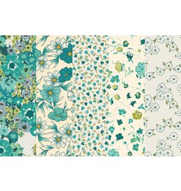 Art Gallery Fabrics Bloomcore - Fat Quarter Pakket - Lagoon