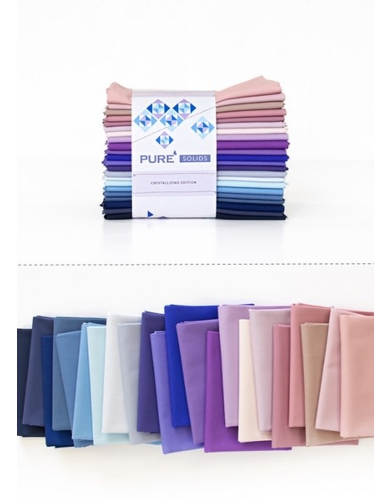Art Gallery Fabrics Art Gallery Fabrics - Pure Solids - Fat Quarter Bundle - Crystallizing Edition
