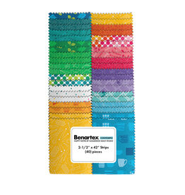 Benartex Contempo Studio Happy Notes - Strip-pies