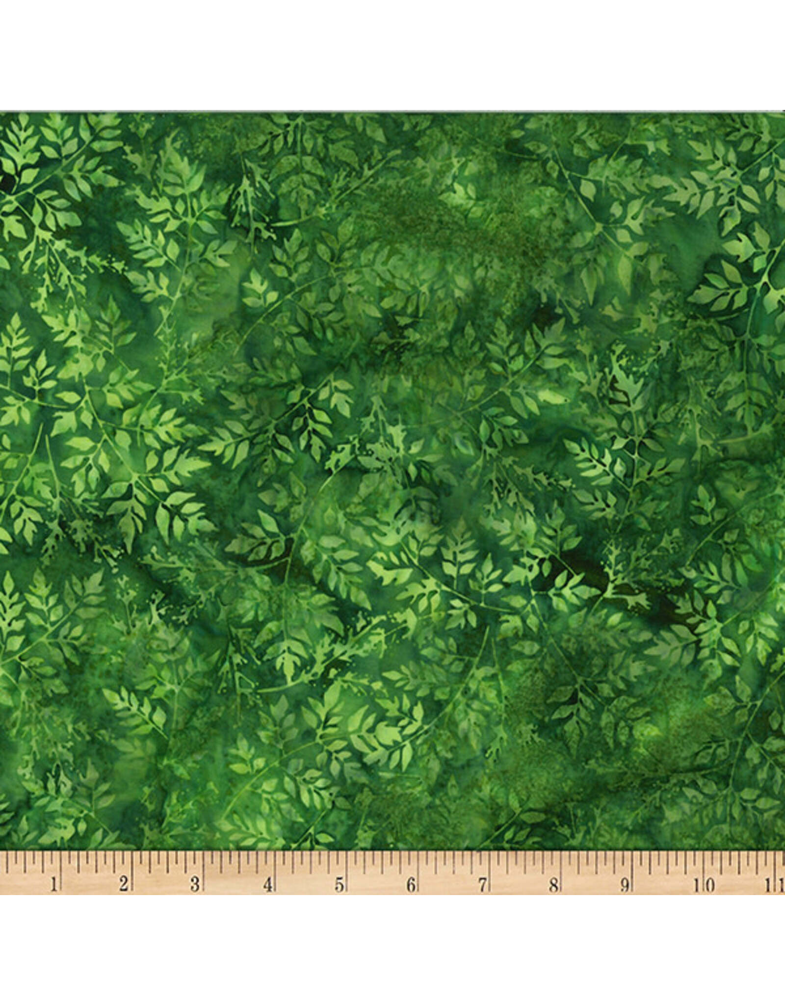 Hoffman Hoffman - Bali Handpaints - Packed Leaves Kelly - W2579-354