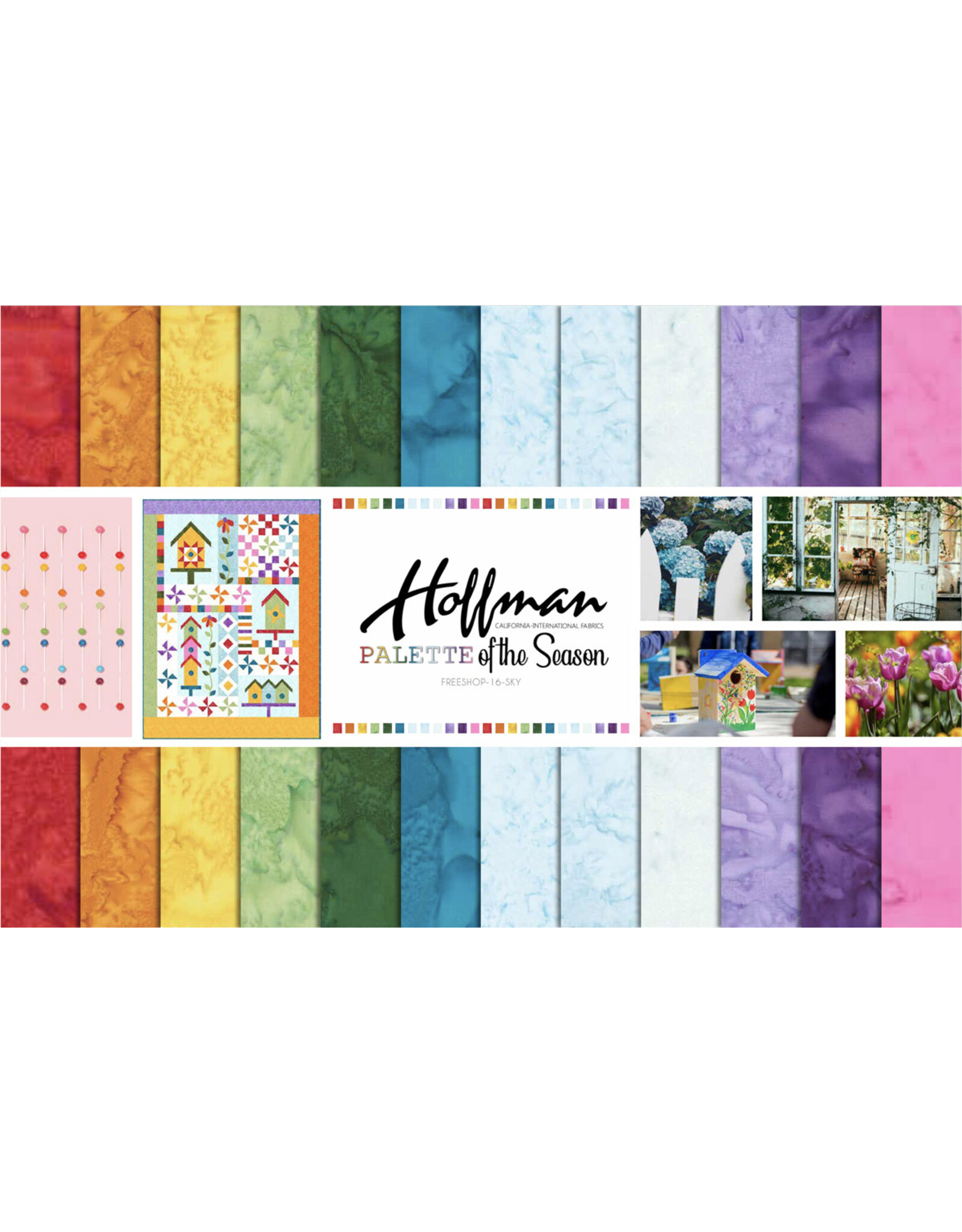 Hoffman Hoffman Fabrics - Palette of the Season - Stoffenpakket - Spring Rentals