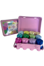 Timeless Treasures Chicken Scratch Spring - 12 FQ in eierdoosje