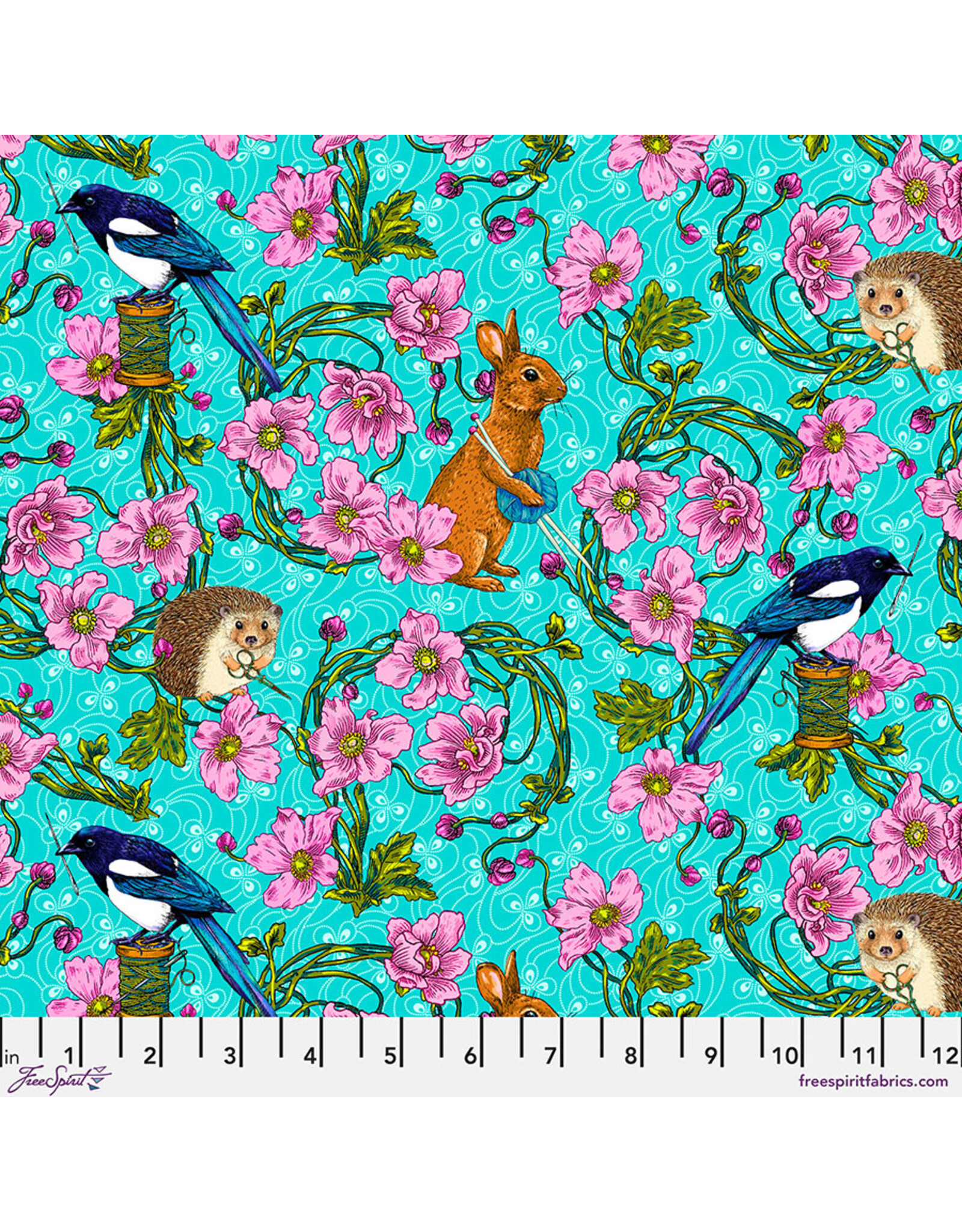 FreeSpirit Odile Bailloeul - Language of Flowers - Forest Tailors - Blue - PWOB103.BLUE