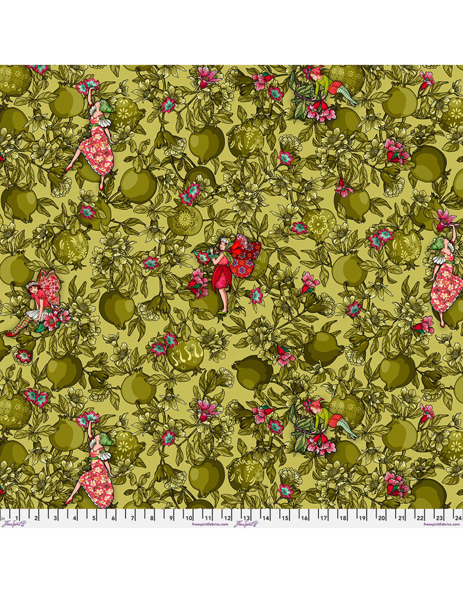 FreeSpirit Odile Bailloeul - Language of Flowers - Garden Secrets - Green - PWOB105.GREEN