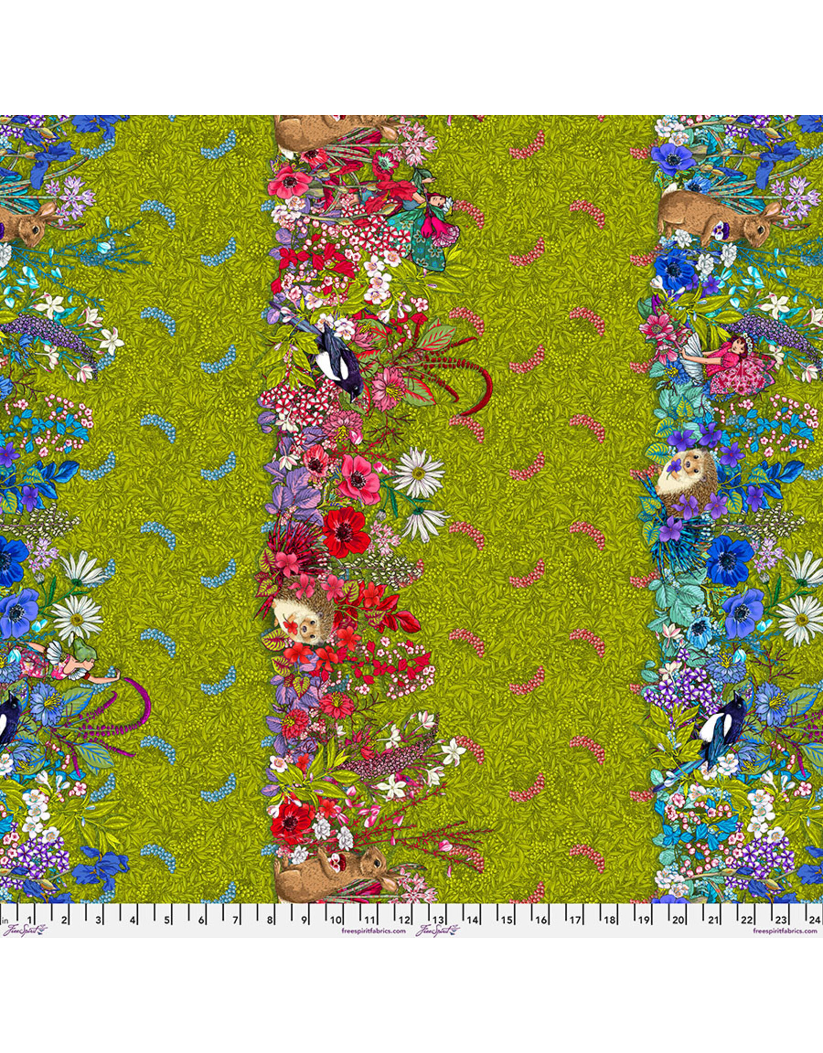 FreeSpirit Odile Bailloeul - Language of Flowers - Hedgerow - Green - PWOB100.GREEN