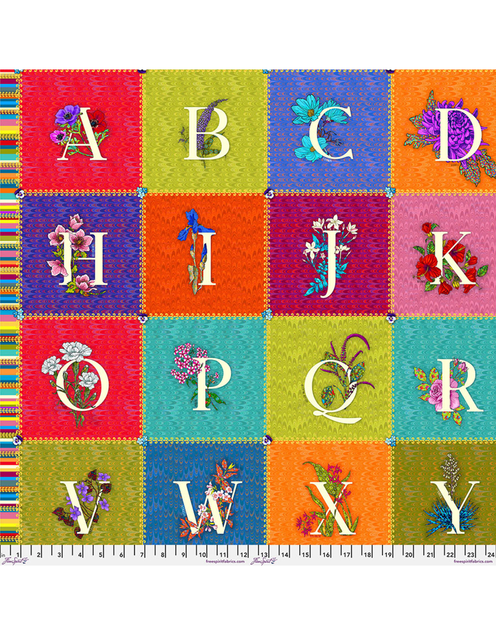 FreeSpirit Odile Bailloeul - Language of Flowers - Alphabet - Panel - PWOB097.PANEL