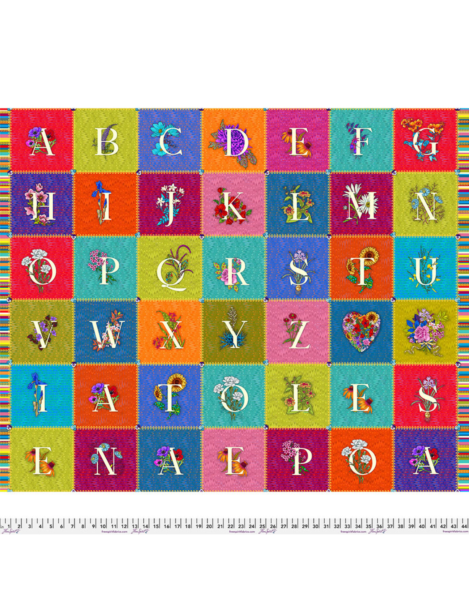 FreeSpirit Odile Bailloeul - Language of Flowers - Alphabet - Panel - PWOB097.PANEL