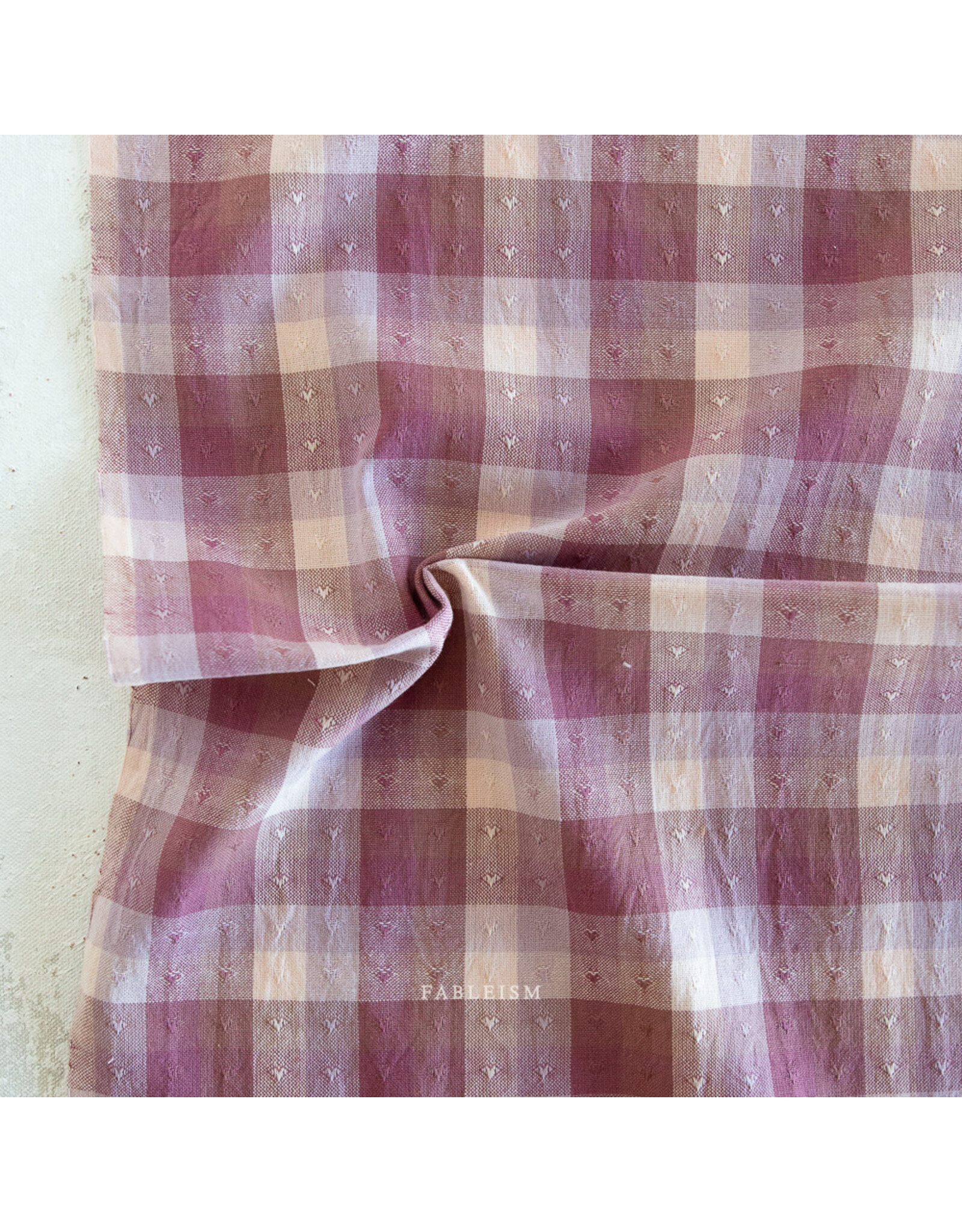 Fableism Supply Co Golden Hour - Gingham Hearts Cameo Pink