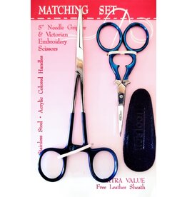 Tooltron Needle Gripper + Victorian Scissors - Set