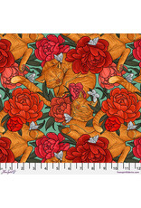 FreeSpirit FreeSpirit Fabrics - Club Hauer - Garden Bed - Cat Nap Mint - PWRH100.MINT