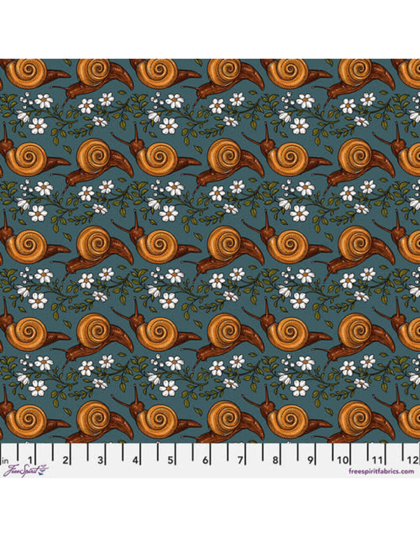 FreeSpirit Club Hauer - Garden Bed - Snail Stripe Turquoise