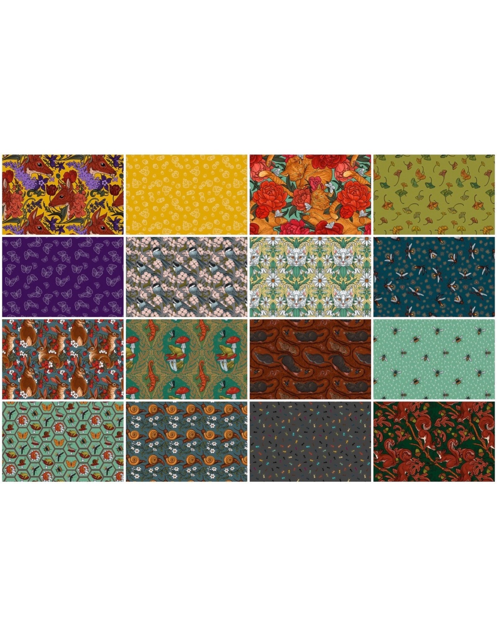 FreeSpirit Club Hauer - Garden Bed - Fat Quarter Pakket