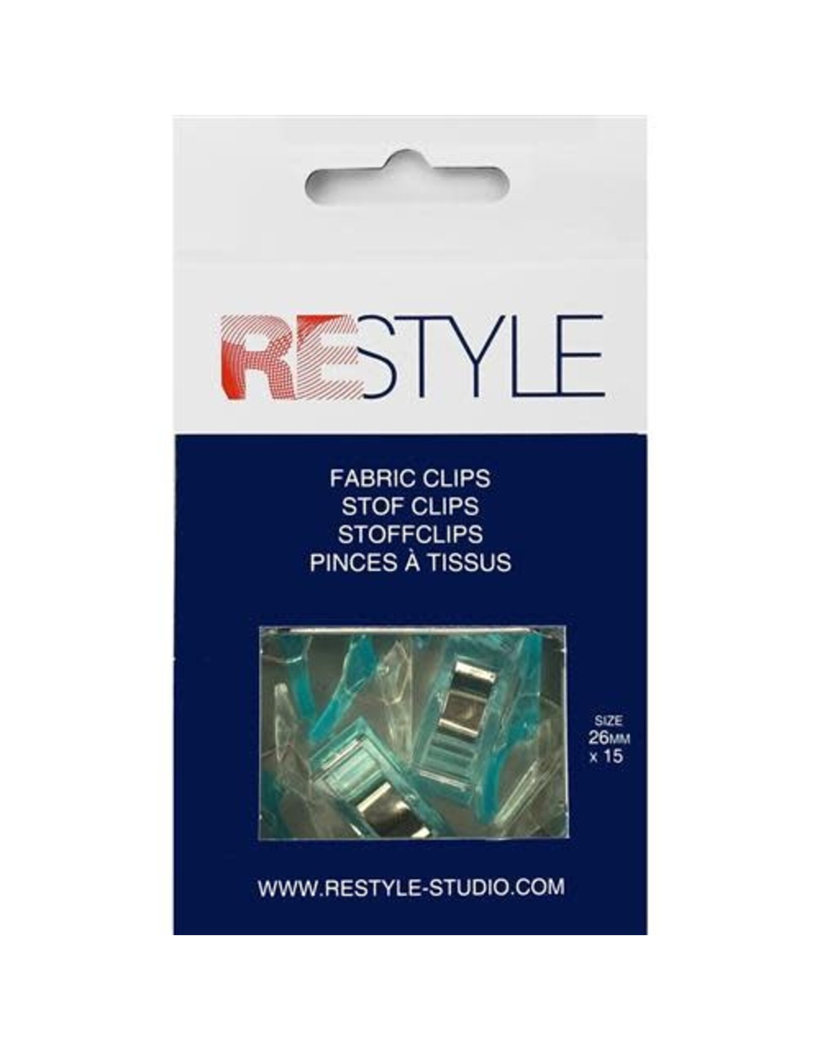Restyle Restyle - Fabric clips 26 mm - 15 pcs.
