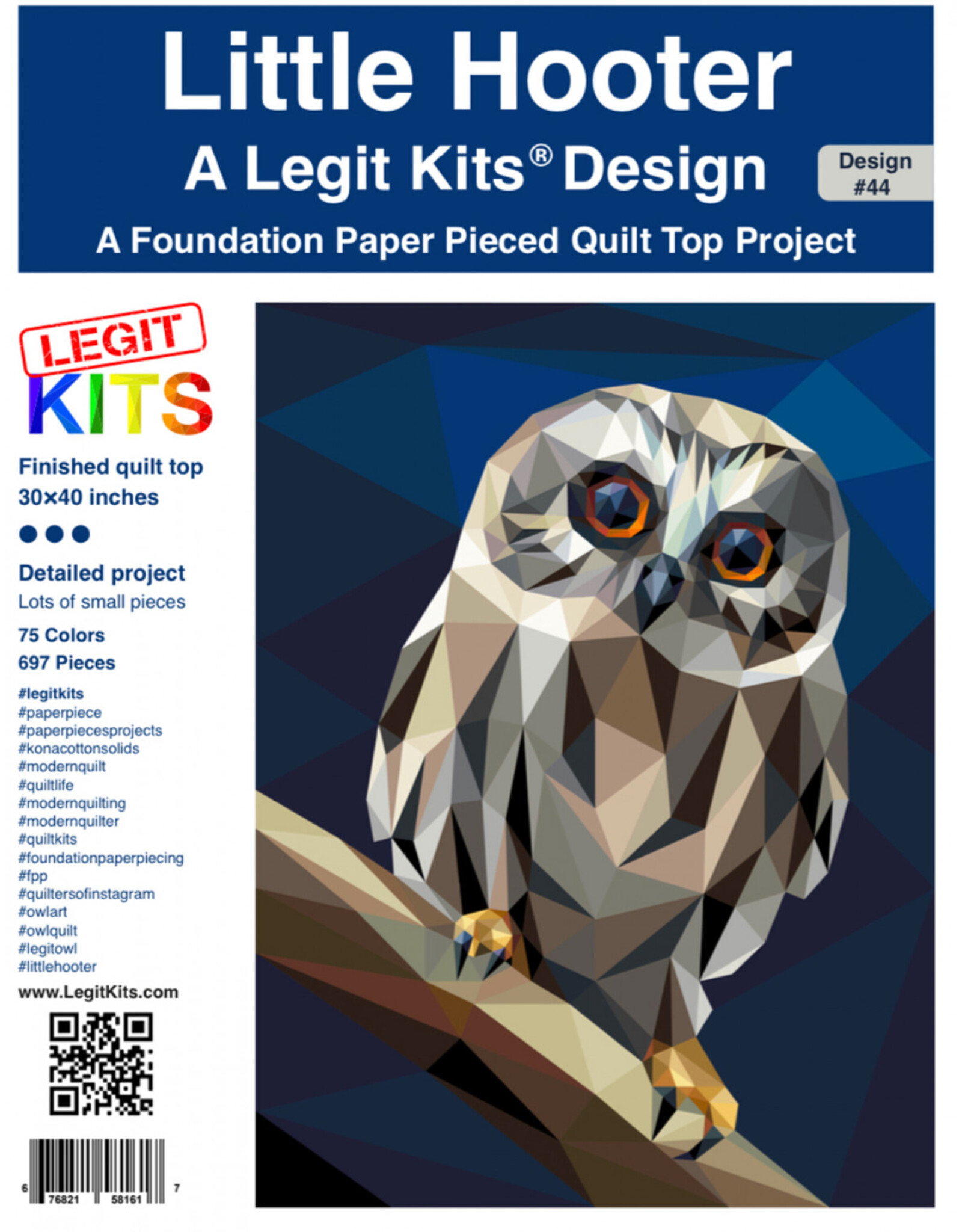 Legit Kits Legit Kits - Little Hooter - Quilt Kit - PRE_ORDER